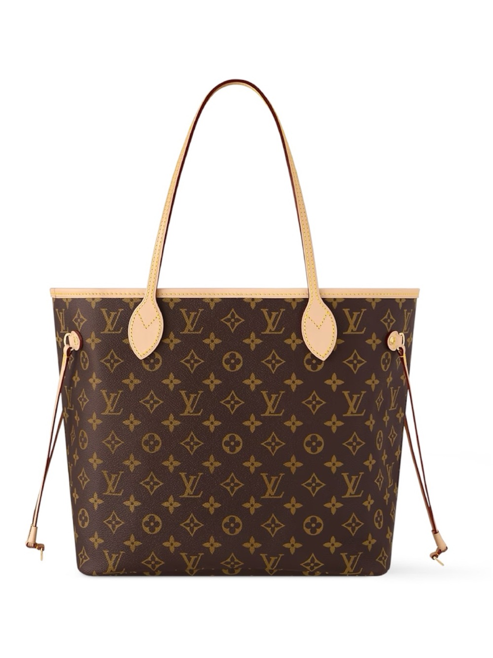 Louis Vuitton Monogram Canvas Tote with Natural Leather Trim